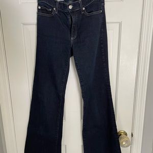 LIKE NEW Gap dark wash 28r flare jeans